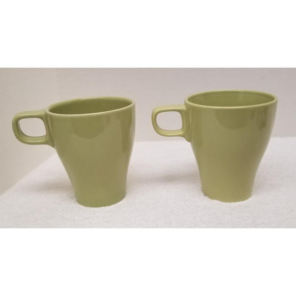 IKEA FARGRIK 2 mugs lime green Designs and Quality Ikea of Sweden micro/dishwash - Picture 1 of 7